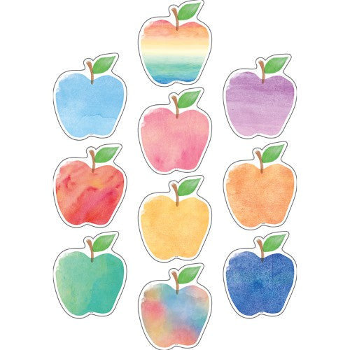 Watercolor Apples Accents | 30pc