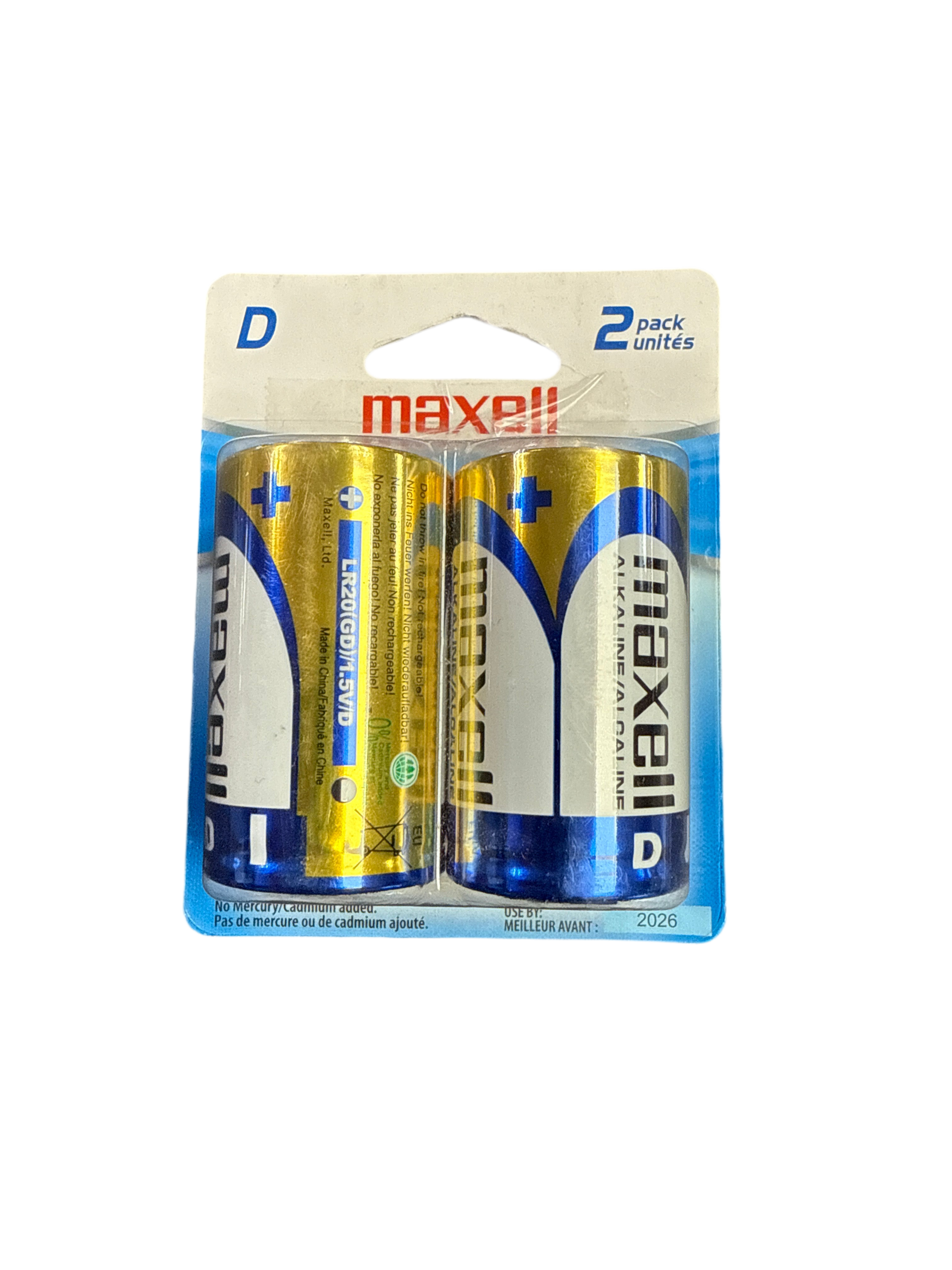 Bateria D Alkalina Pq. 2