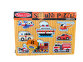 VEHICLES SOUND PUZZLE 8 PC