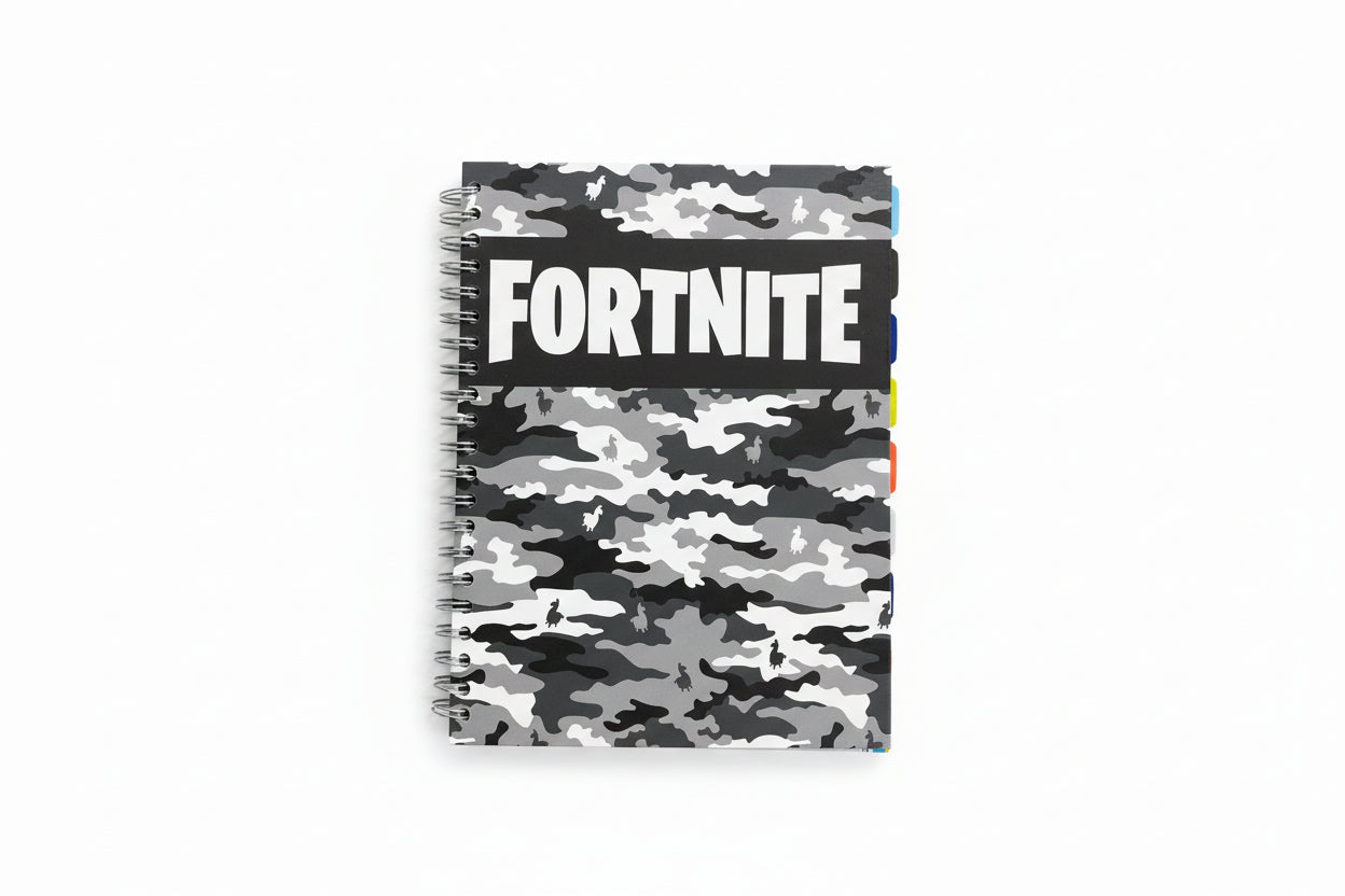 Libreta Fortnite 10 Div Gde | 200 Hojas