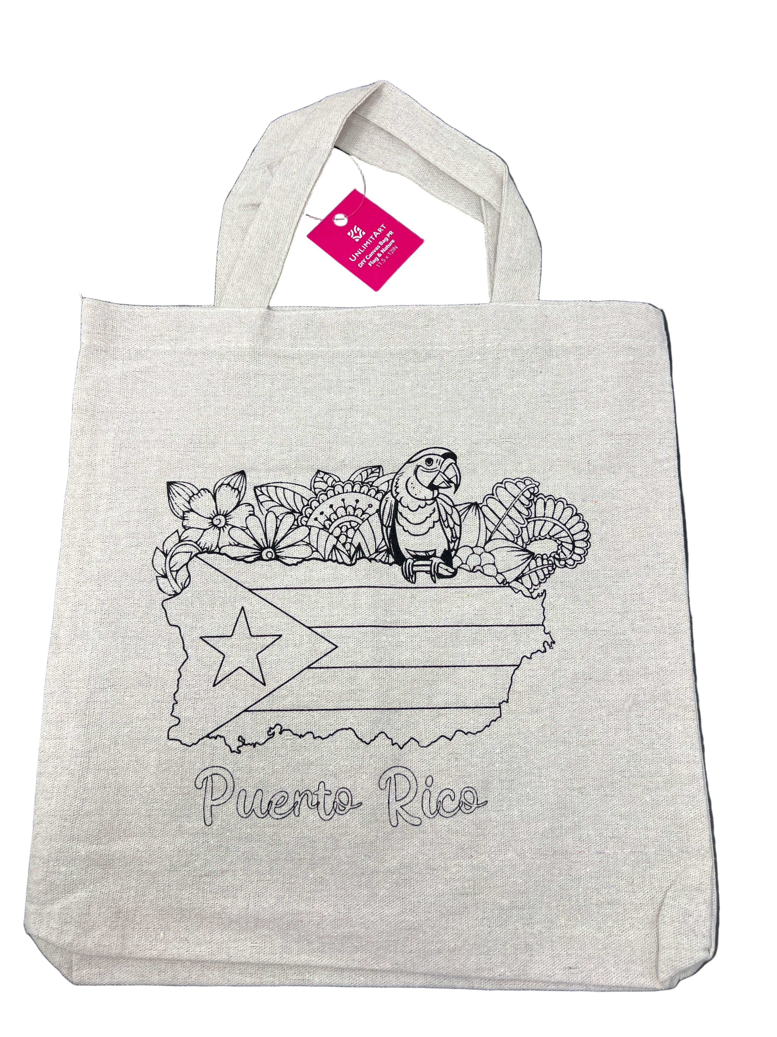 11.5x12in. DIY Canvas Bag PR Flag & Nature
