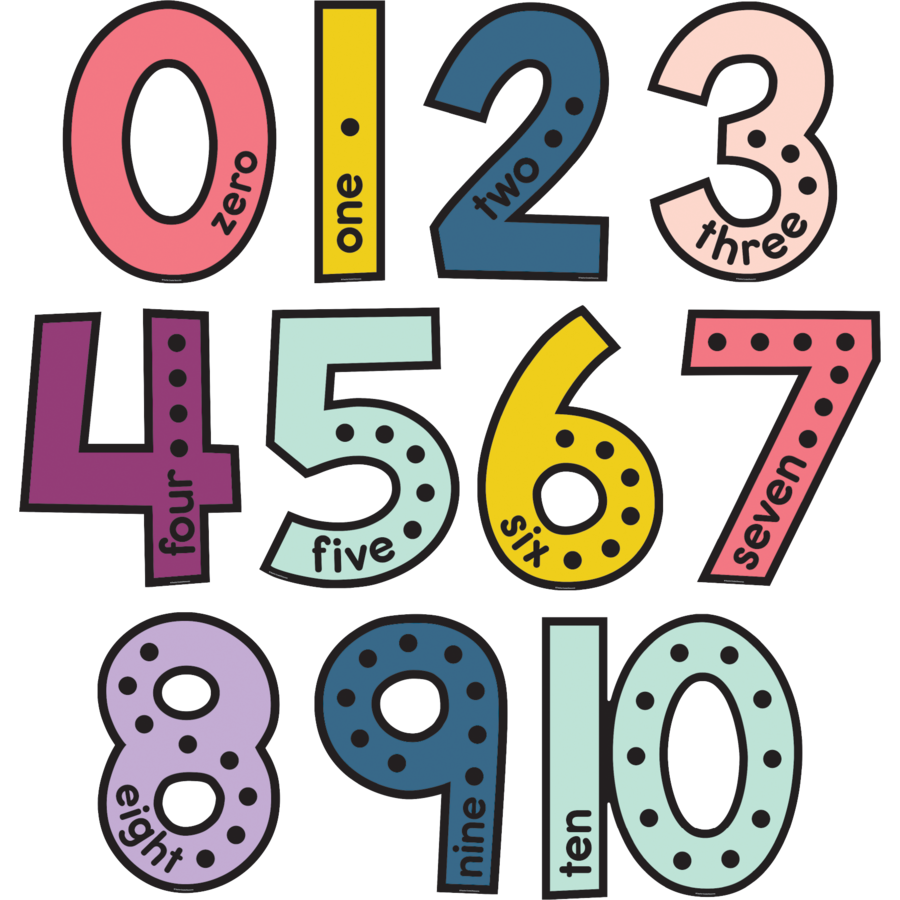 OH HAPPY DAY JUMBO NUMBERS BULLETIN BOARD