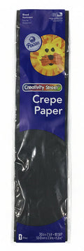 Crepe Paper | Black  | 20 x 7.5"
