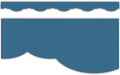 SLATE BLUE FANCY SCALLOPS BORDER TRIM