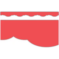 MELON RED FANCY SCALLOPS BORDER TRIM