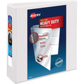 Heavy-Duty View Binder D-Ring 3" White