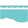 LIGHT TURQUOISE FANCY SCALLOPS BORDER TRIM