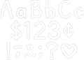 WHITE 4" MODERN CLASSIC LETTERS COMBO PACK