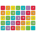 COLORFUL CALENDAR NUMBERS