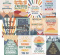 MOVING MOUNTAINS ROAD TRIP POSITIVE SAYINGS SMALL 12 PCS