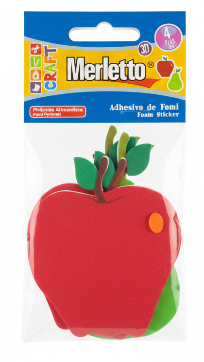 Formas Foamy 3d | Peras y Manzanas | 4 pcs