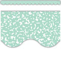 COMPOSITION GREEN SCALLOPED BORDER TRIM