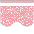 COMPOSITION PINK SCALLOPED BORDER TRIM