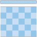 COOL FOR SCHOOL BLUE CHECKERS STRAIGHT BORDER TRIM