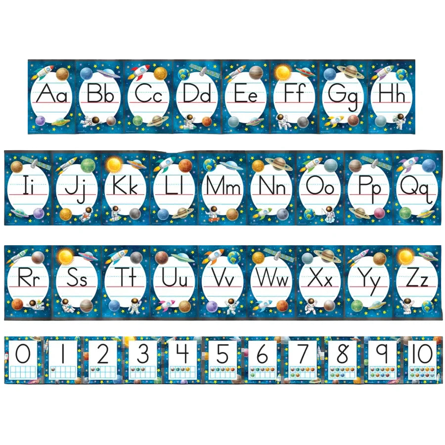 Outer Space Crew Alphabet Bulletin Board