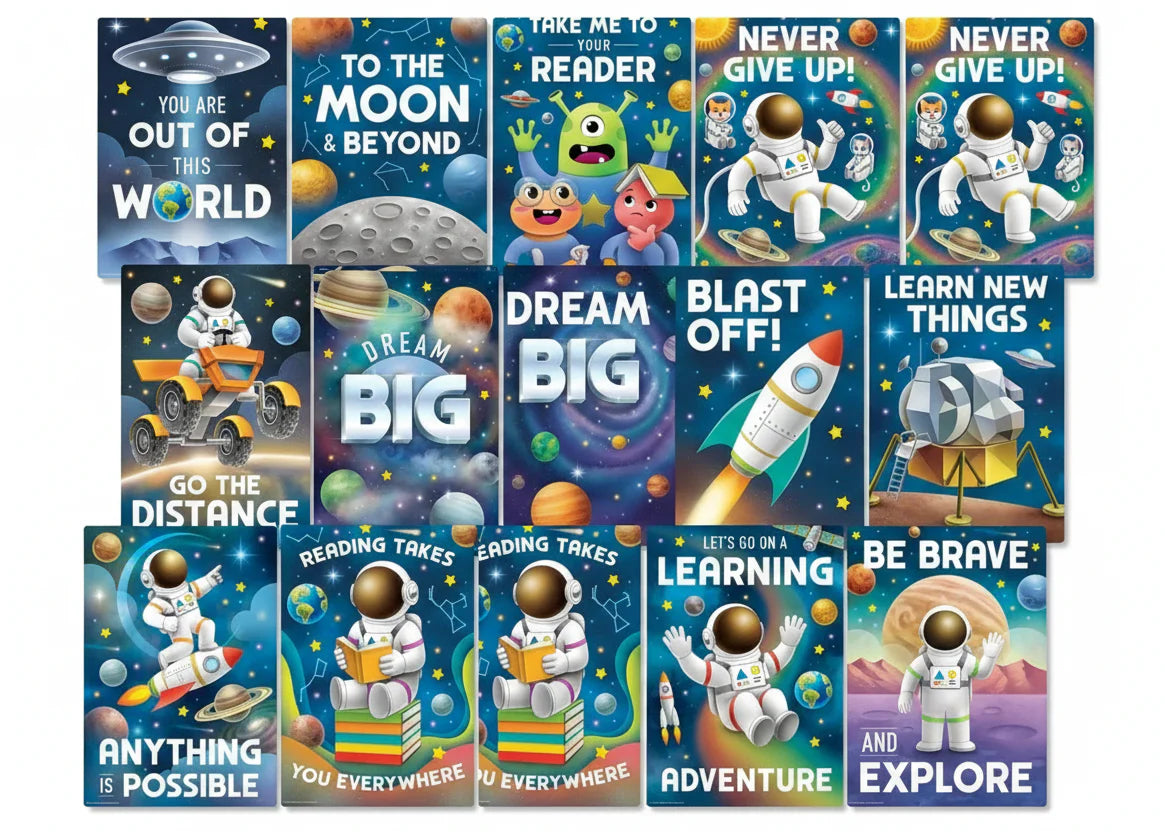 Outer Space Crew Small Poster Pack