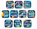 Outer Space Crew Positive Sayings Accents