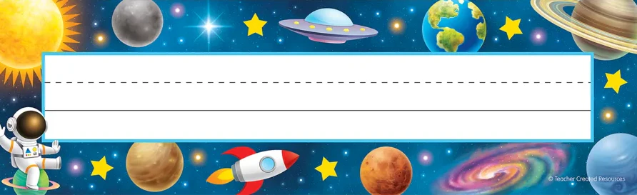 Outer Space Crew Flat Name Plates