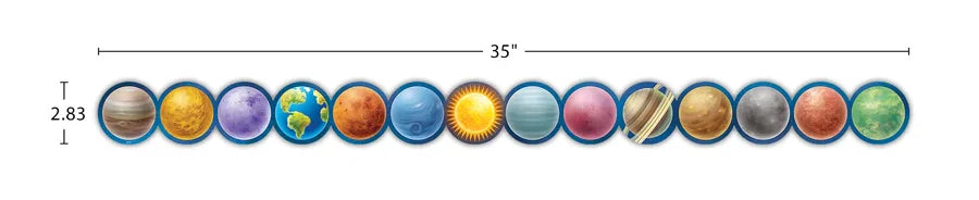 Outer Space Crew Planets Die-Cut Border Trim