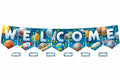 Outer Space Crew Pennants Welcome Bulletin Board