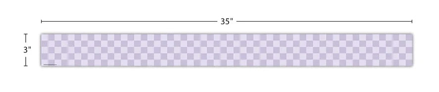 Cool for School Purple Checkers Straight Border Trim