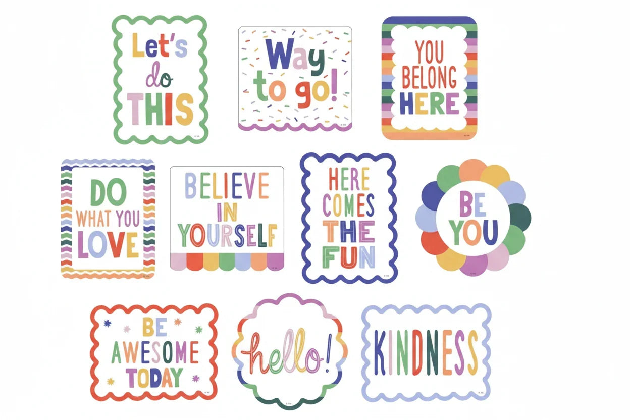 Color Crush Positive Sayings Accents