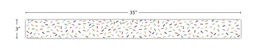 Color Crush Sprinkles Straight Border Trim