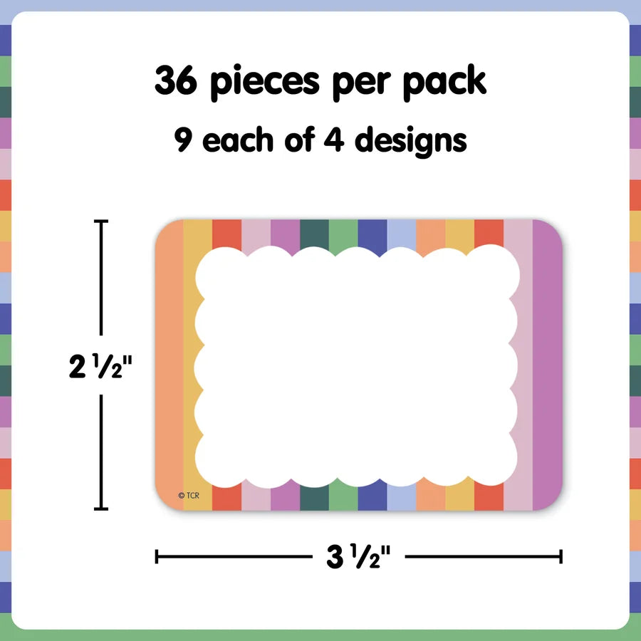 Color Crush Name Tags/Labels - Multi-Pack