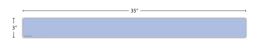 Light Blue Crush Straight Border Trim