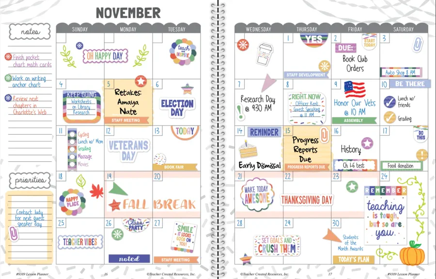 Color Crush Teacher Plan Book