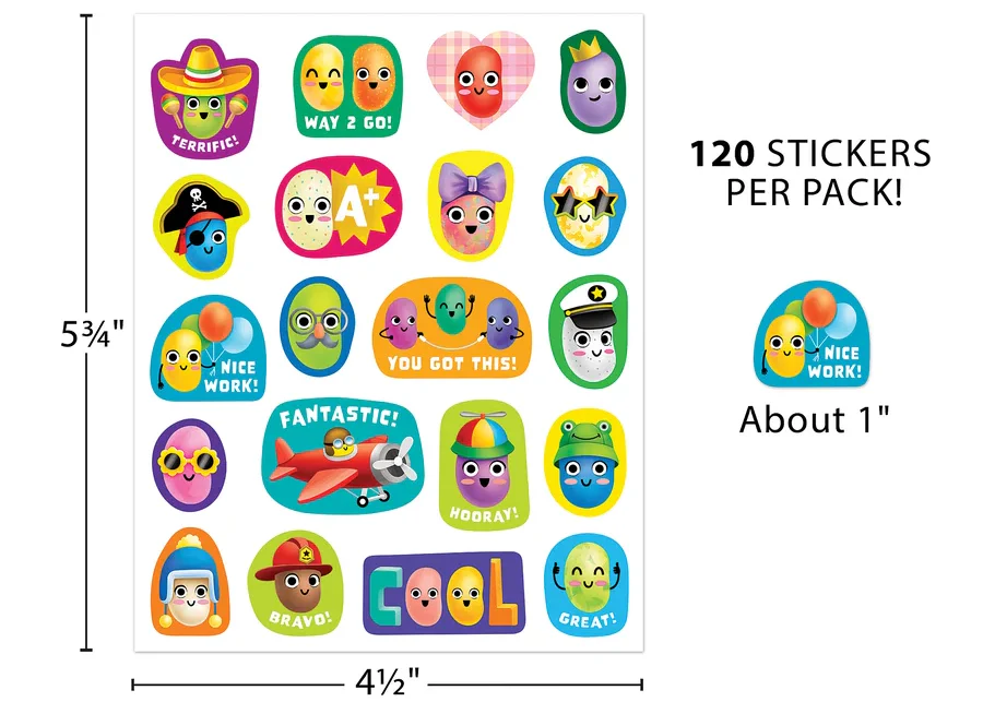 Jelly Bean Smelly Stickers