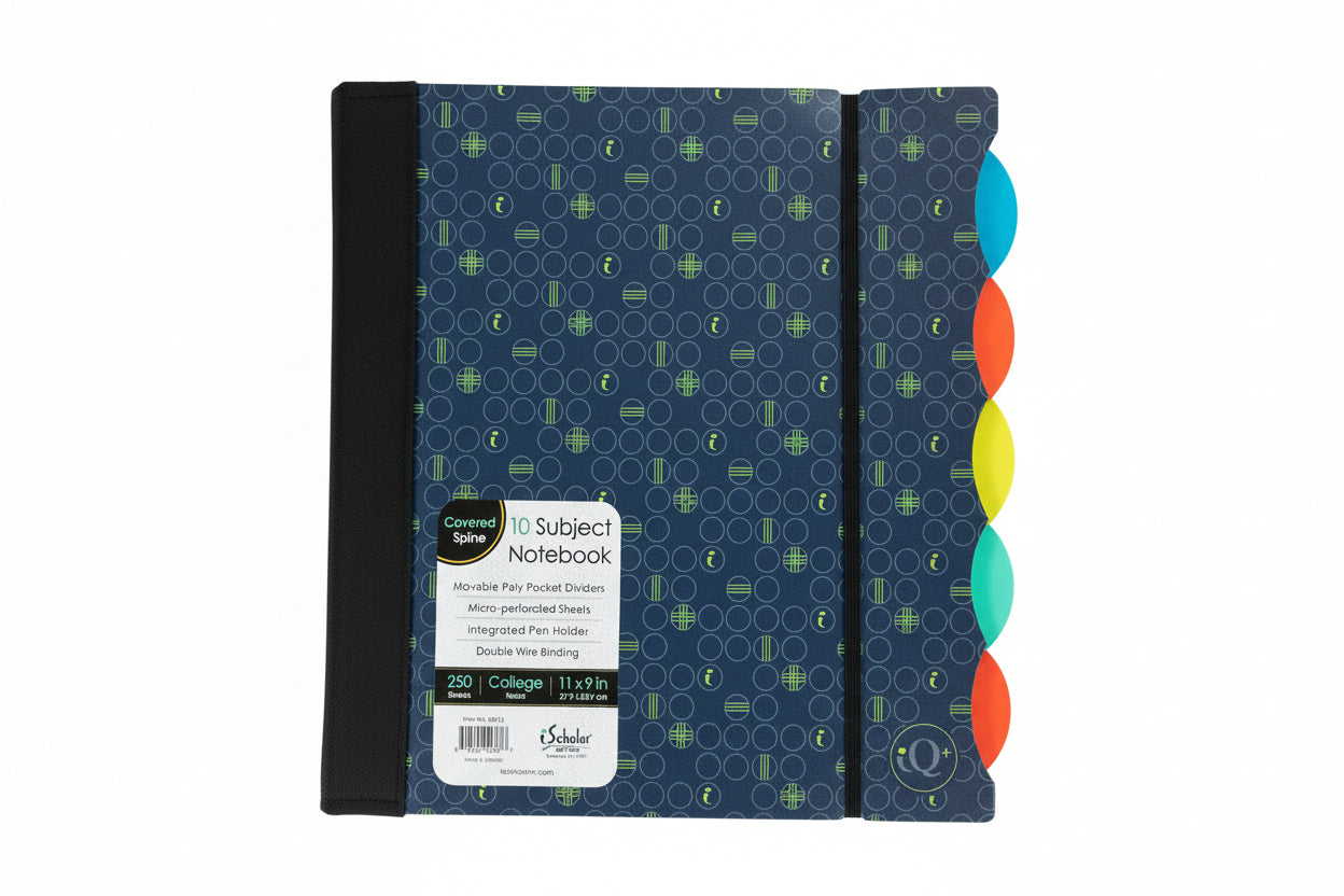 10 Collegue Ruled Subject Notebook | 250 Sheets