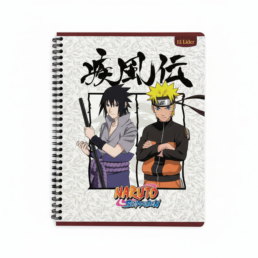 Libreta Espiral Naruto Rayado | 100 hojas