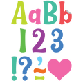 COLORFUL 4" WILD WHIMSY SELF-ADHESIVE LETTERS COMB