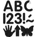 BLACK GLITZ 2" CLASSIC SELF-ADHESIVE LETTERS UPPER