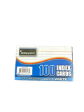 Index Card 3” x 5” Rayada Blanca Pq.100