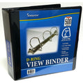 D-RING HARD VIEW BINDER 2" BLACK
