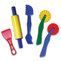 Creativity Street Dough Tools 5 Assorted Patterns 5" to 8" 5 PCS