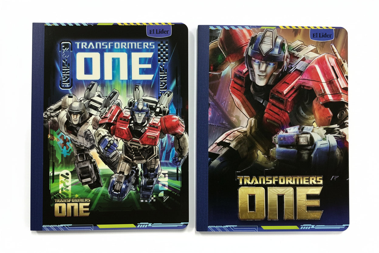 Libreta Cosida Transformers | 100 Hojas