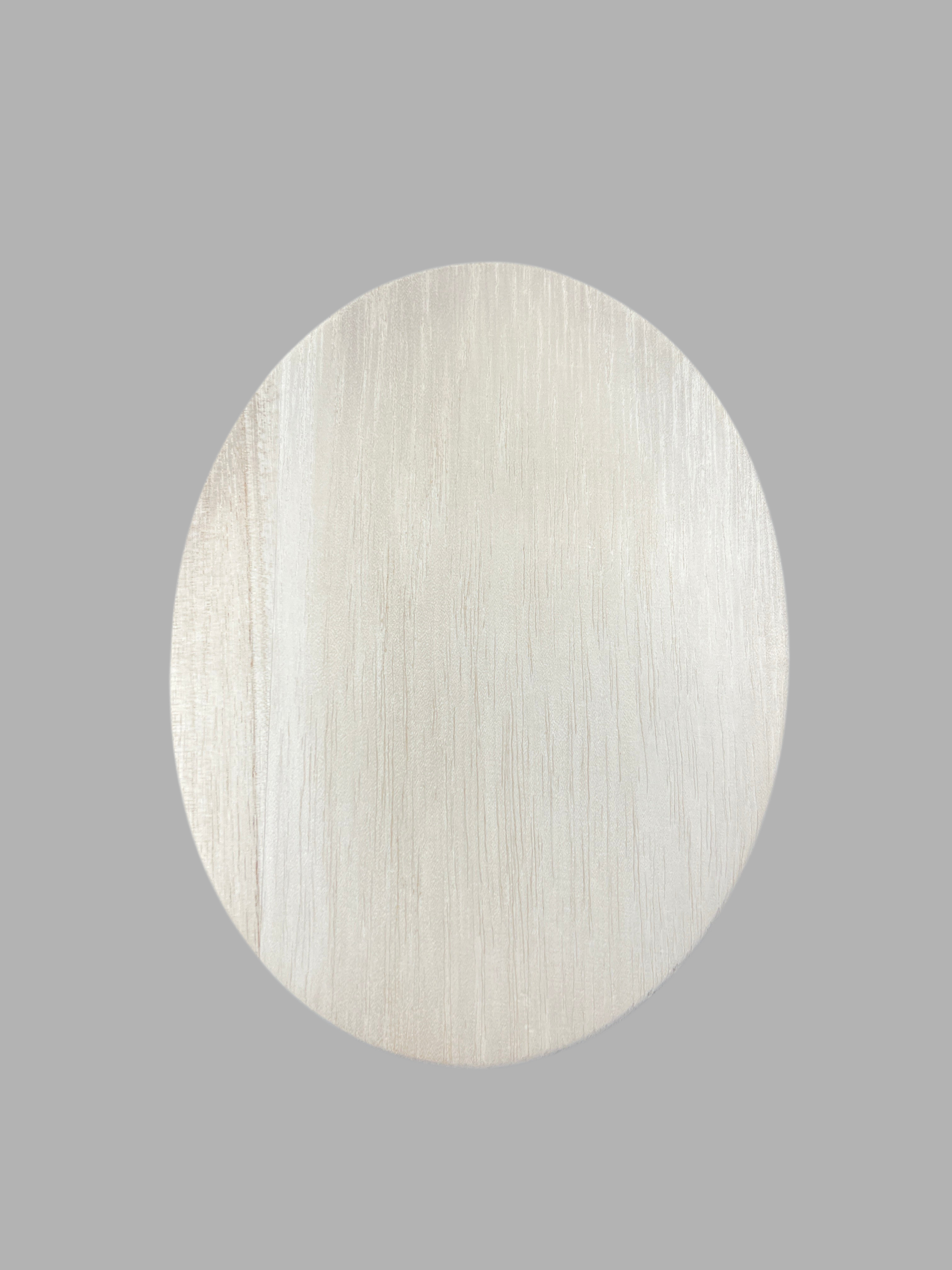 WOOD PLAQUE OVAL 18X14CM
