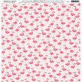 PATTERNED PAPER FLAMINGOS SINGLE 12X12