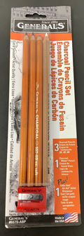 LAPIZ CARBON 6B-4B-2B 1 BLANCO & SACAPUNTA