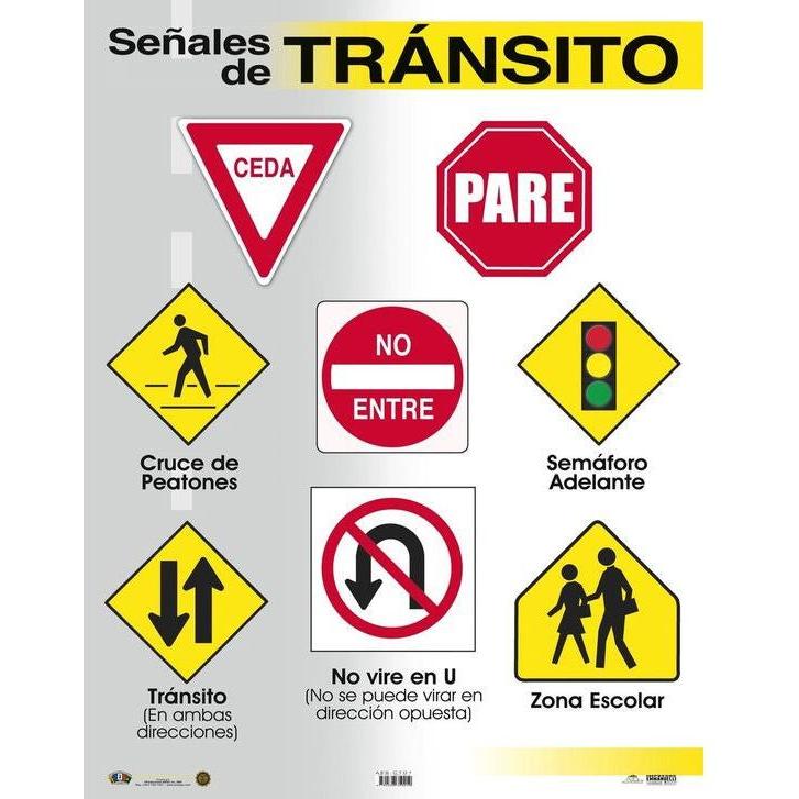 CARTEL SEÑALES DE TRANSITO
