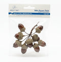 Racimo de Mini Nueces | Mini Acorn Pick|  (2.8*1.7*1.7cm/ Single Acorn)  | 8ct