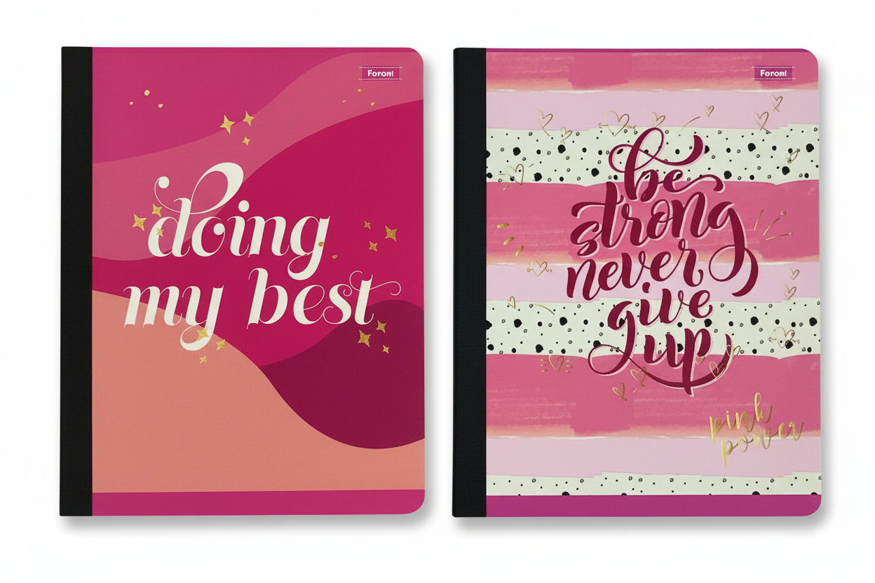 Libreta Cosida Pink Power | 100 Hojas