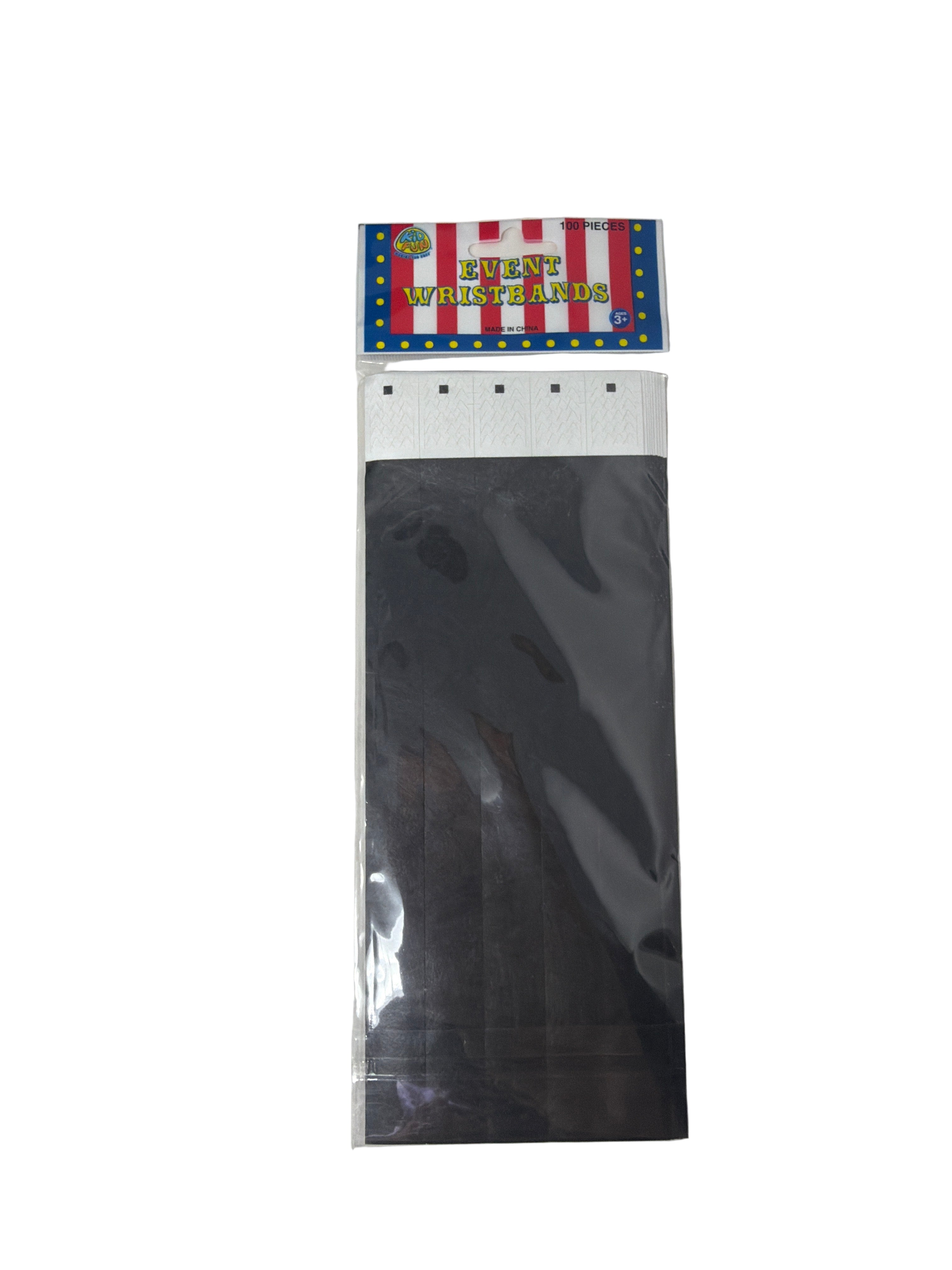EVENT WRISTBANDS / BLACK 100-PC