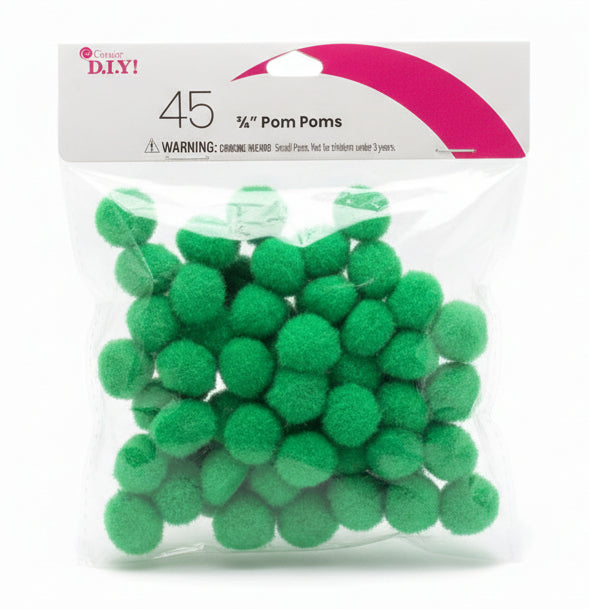 Cousin DIY Pom-Poms Green | 3/4"| Verdes