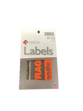 LABELS FRAGILE 3" X 5" 40 PC