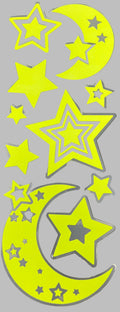 Glow in The Dark Stickers |  Moon Stars