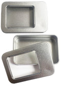 SQURE TIN CASE WITH WINDOW